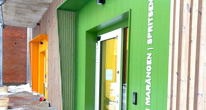 Bageriets förskola, entre