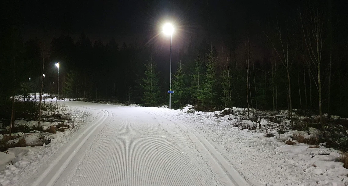 Skidspår i Tuggelite