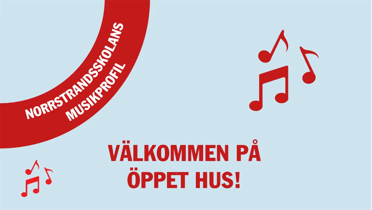 Text: Välkommen på öppet hus