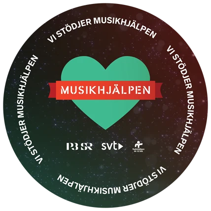 Musikhjälpens logotyp.