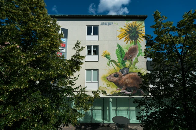 Muralmålning av Sagie, Artscape 2017