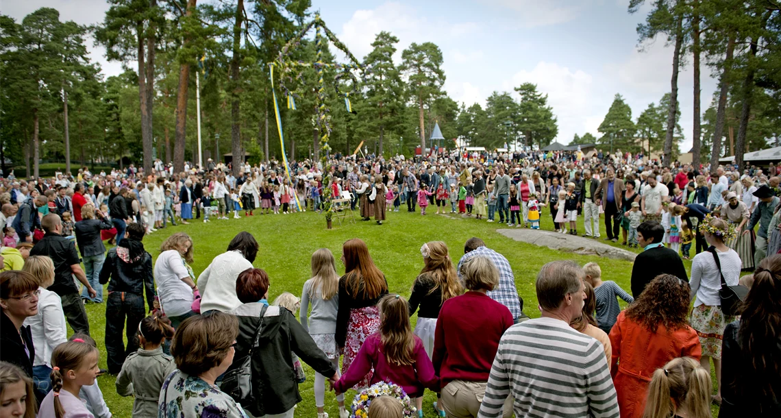 Midsommarfirande i Mariebergsskogen