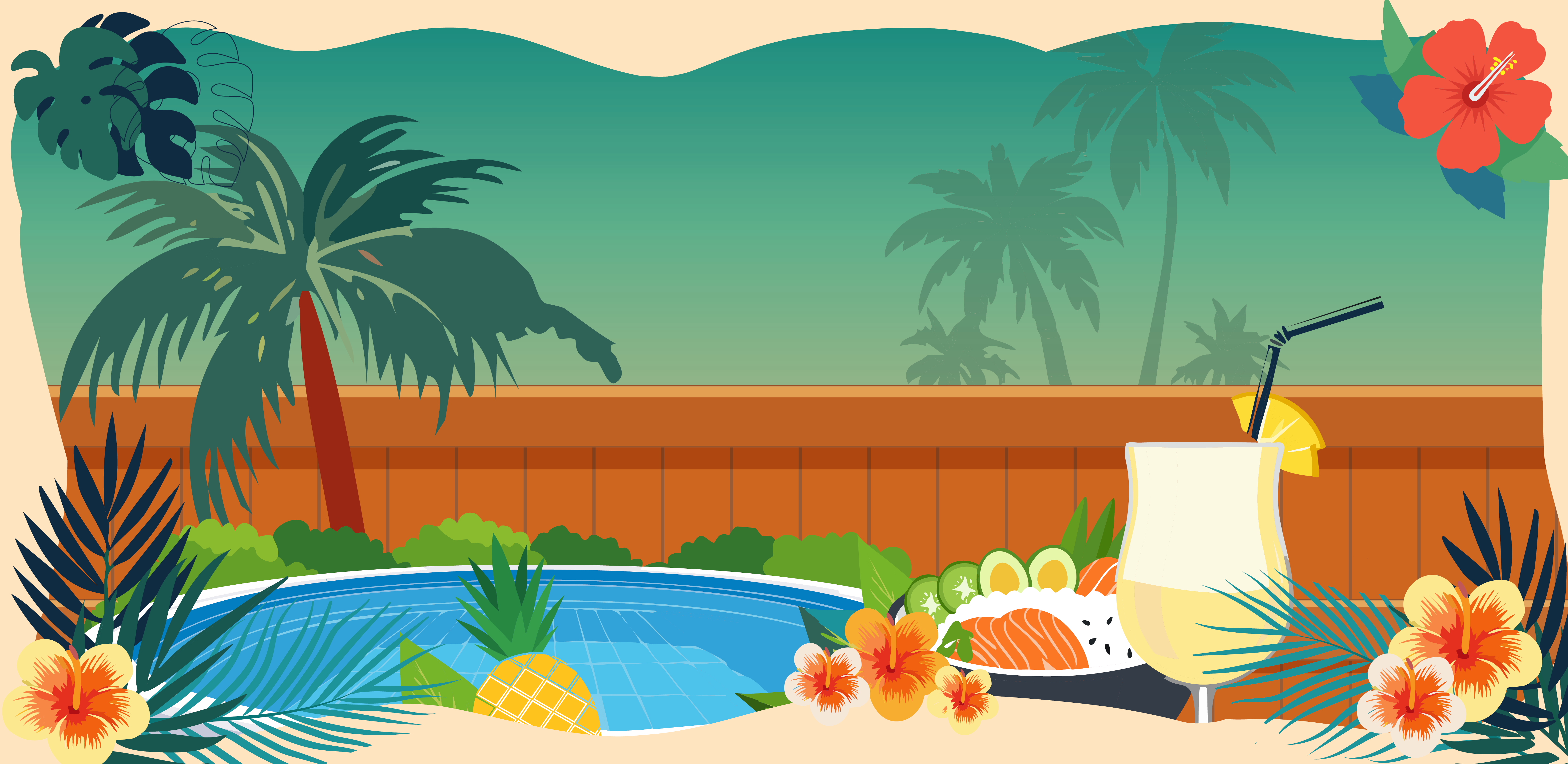 Tema Hawaii Sundstabadet