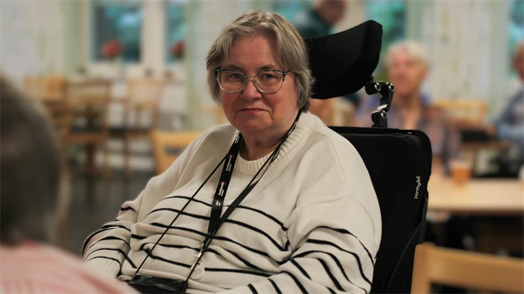Gunilla Johansson i publiken.