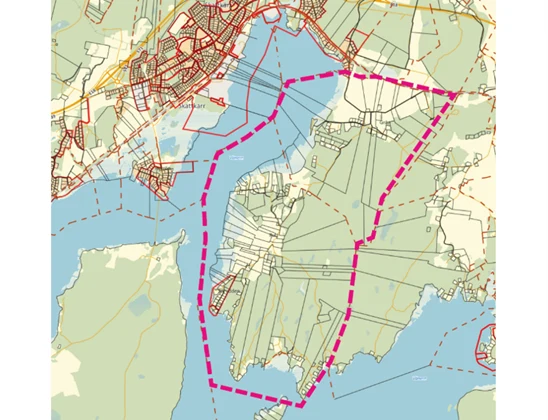 Översiktsbild över aktuellt område