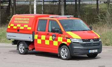 Transportbil station Väse.