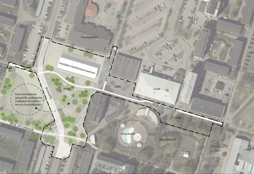 Illustrationsbild över planområdet