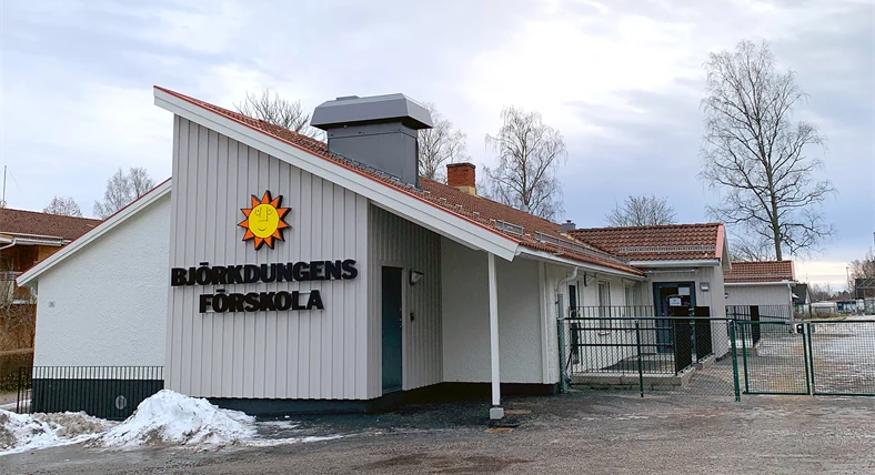 Exteriör Björkdungens förskola