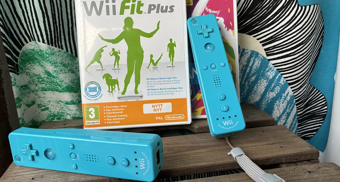 Wii-spel med kontroller