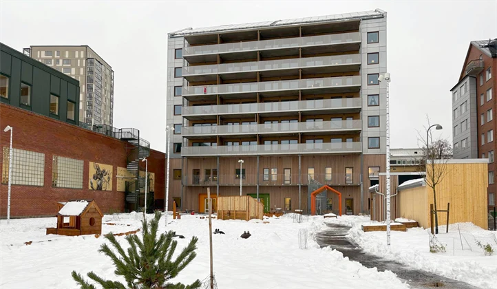 Bageriets förskola sedd från innegården