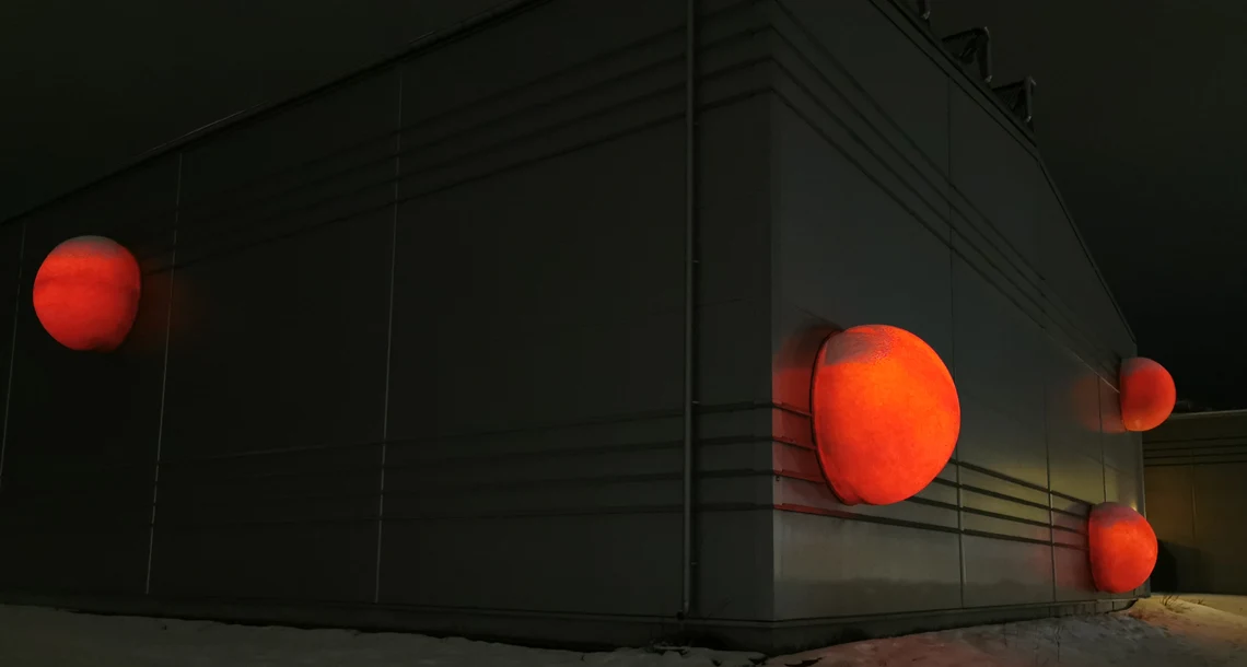 Konstverket Homo ludens på dagen