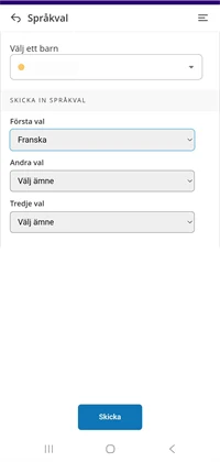 Tre alernativ, första, andra och tredje