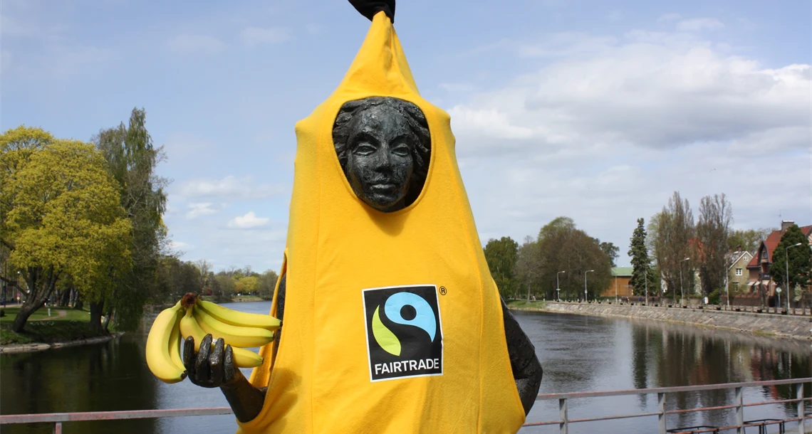 Sola i Karlstad i banandräkt