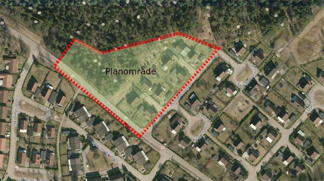 Översiktsbild över planområdet
