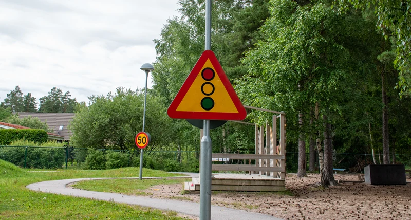 Södra Råtorps förskola trafikskyltar