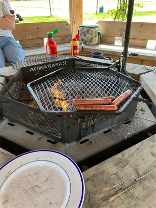Grill med korv 