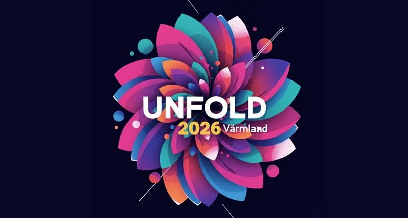 En illustration av en robot med kugghjul och statistik runt sig