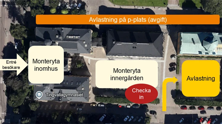 Karta över Tingvalla julmarknad