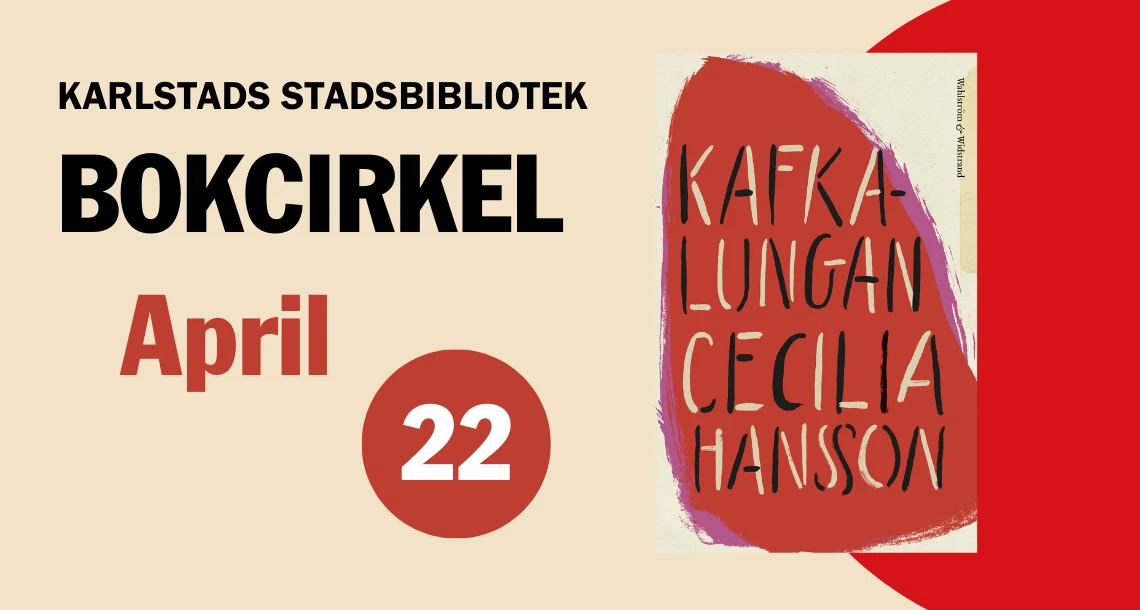 Bild på bokomslag samt text med datum för bokcirkeln