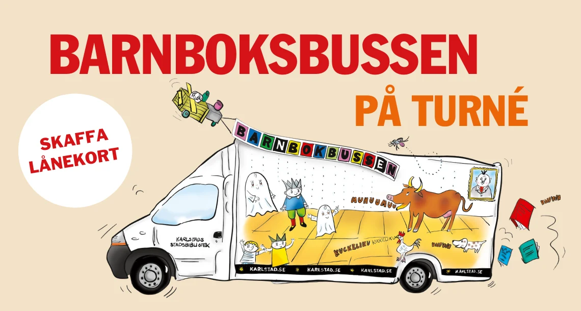 Barnbokbussen på turné