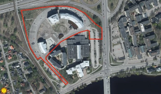 Översiktsbild över planområdet