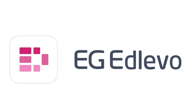 Texten edlevo mot rosa bakgrund