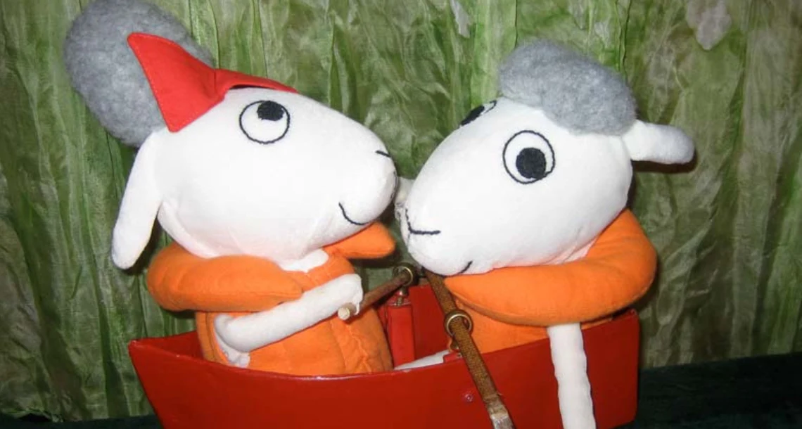 Foto på dockorna Bu och Bä