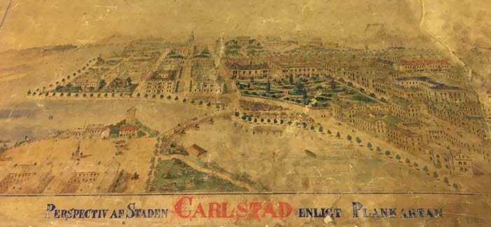 Förslag till stadsplan efter branden 1865