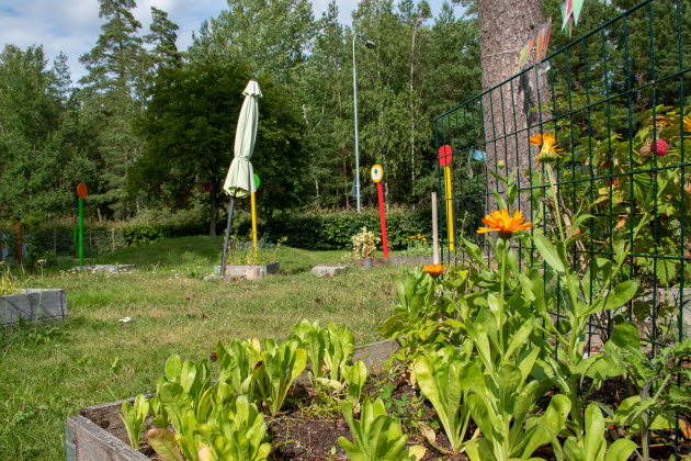 Lorensbergs förskola trädgård