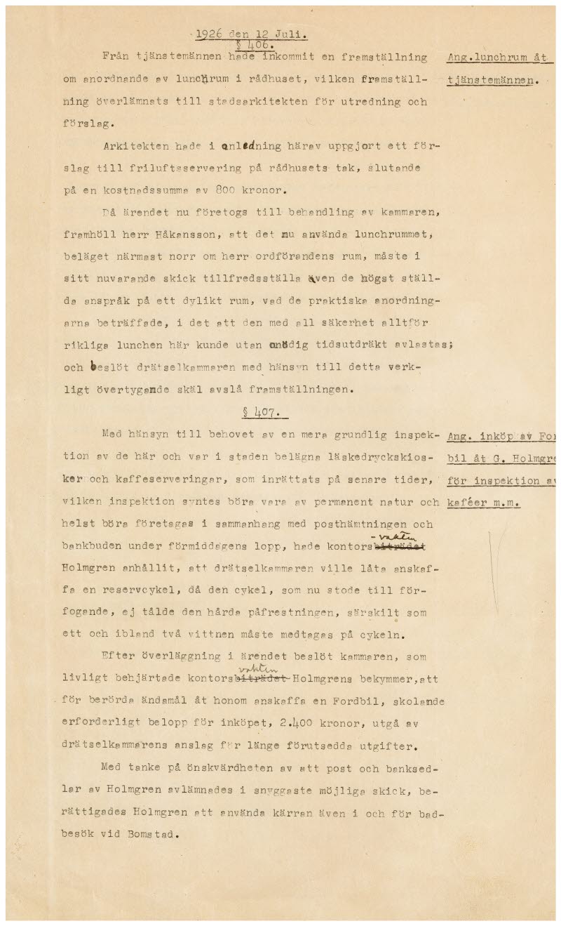 Skojprotokoll från 1926, sida 3
