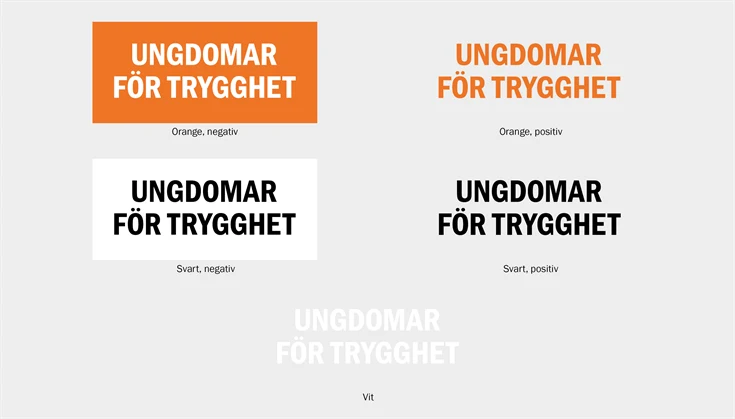 Ungdomar för trygghets logotyper.