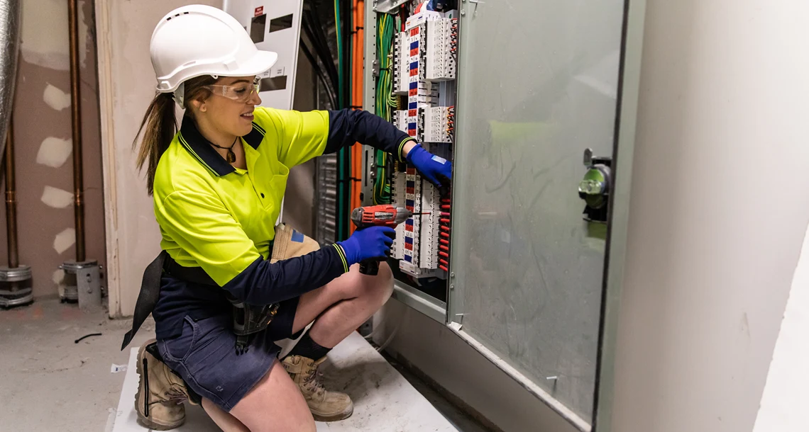 Elektriker på Karlstads teknikcenter