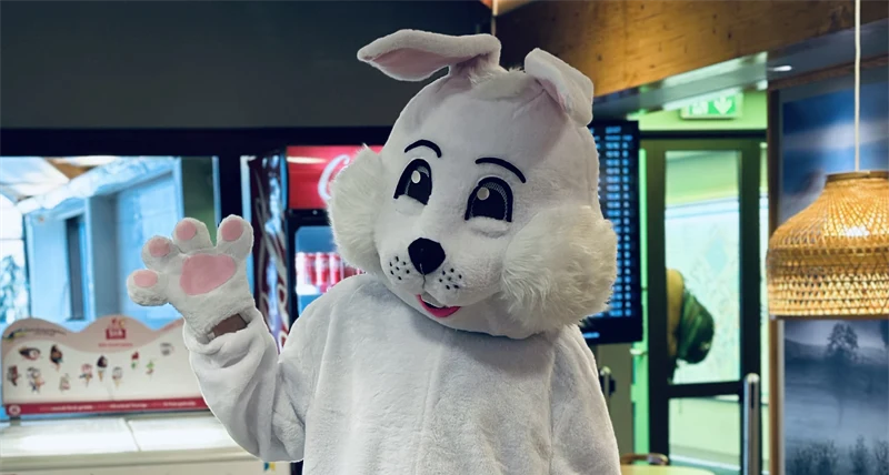 Påskhare som vinkar