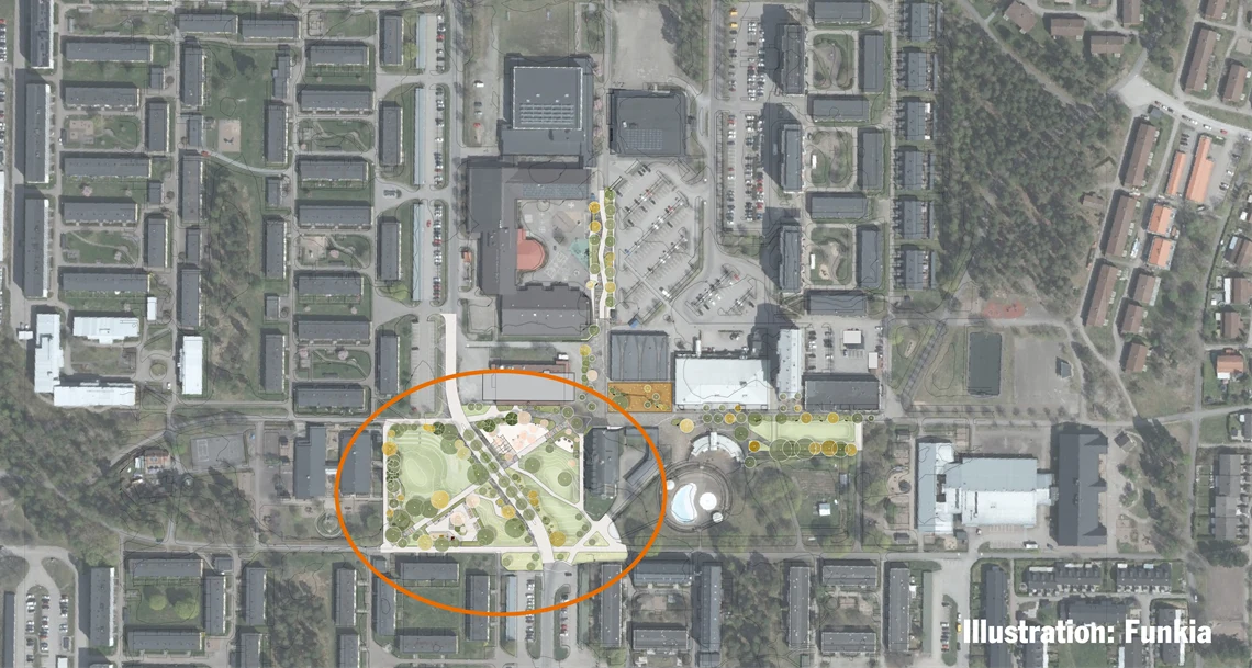 illustration av parken