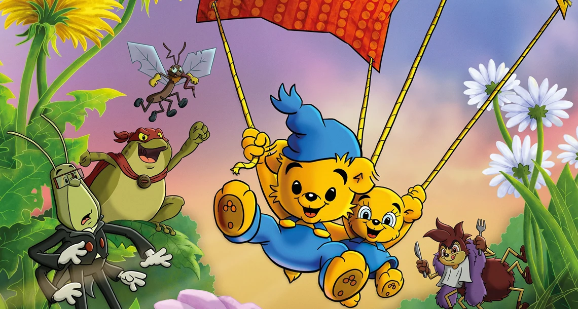 Bild på Filmaffischen till filmen Bamse och världens minsta äventyr.
