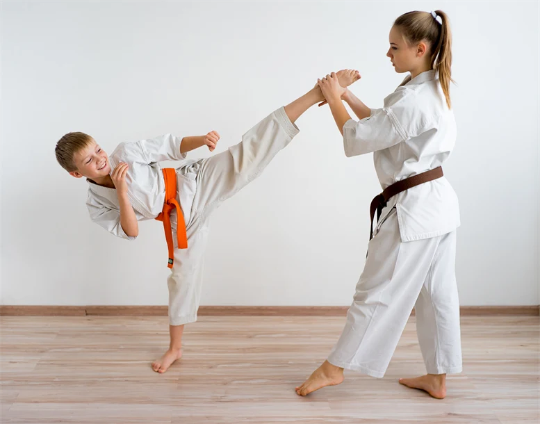 Karate två ungdomar