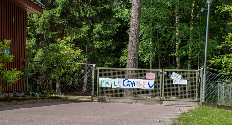 Rudskogens förskola grinden