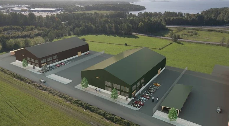 Skiss på hur Wermlands invests byggnader på Västra Eriksberg kan se ut.