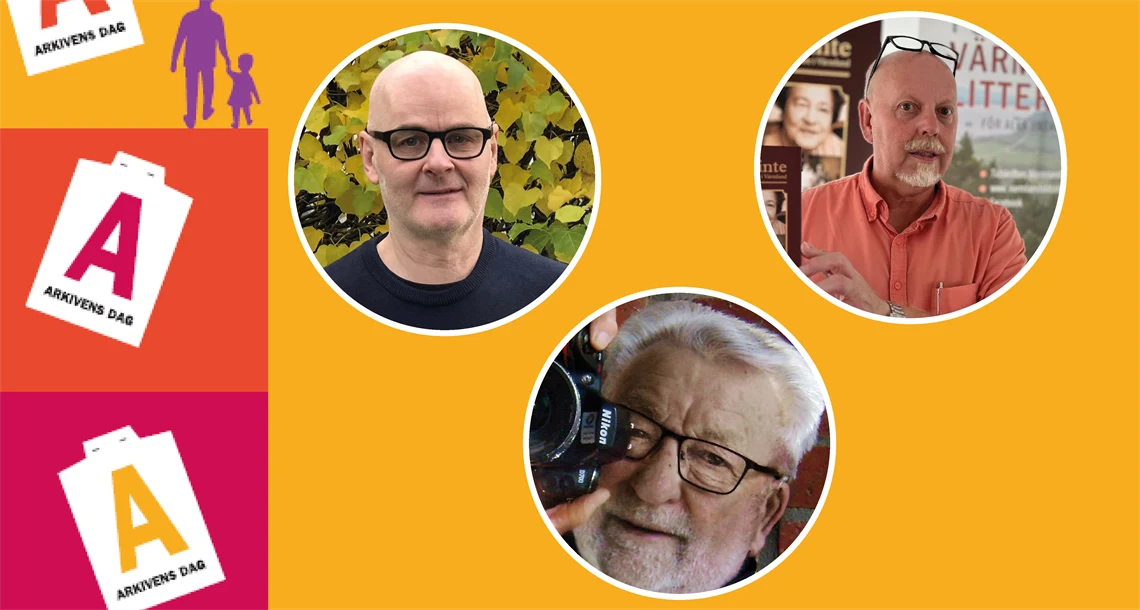 Bildcollage för Arkivens dag.