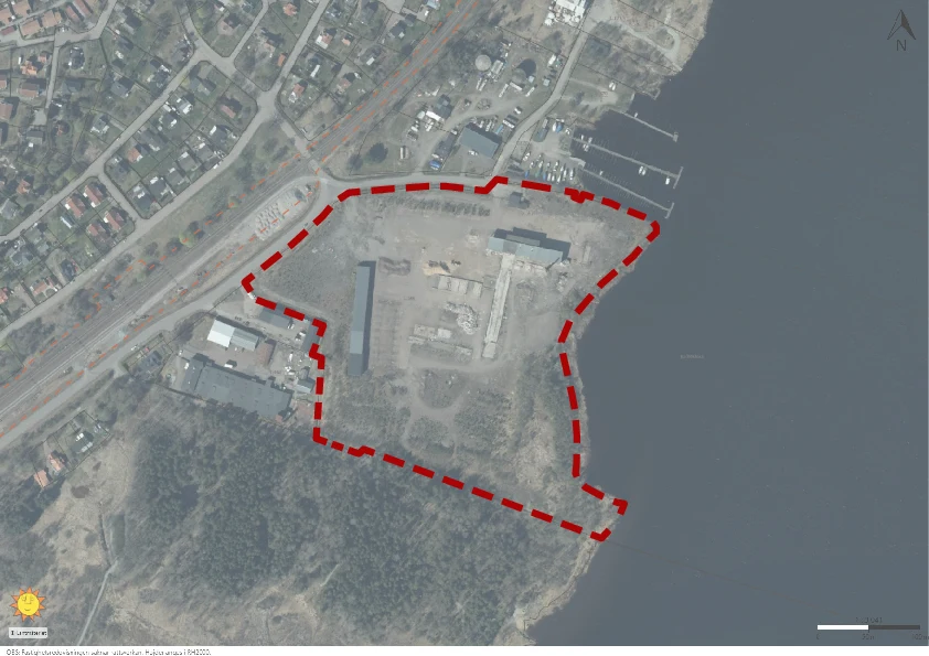 Översiktsbild över planområdet