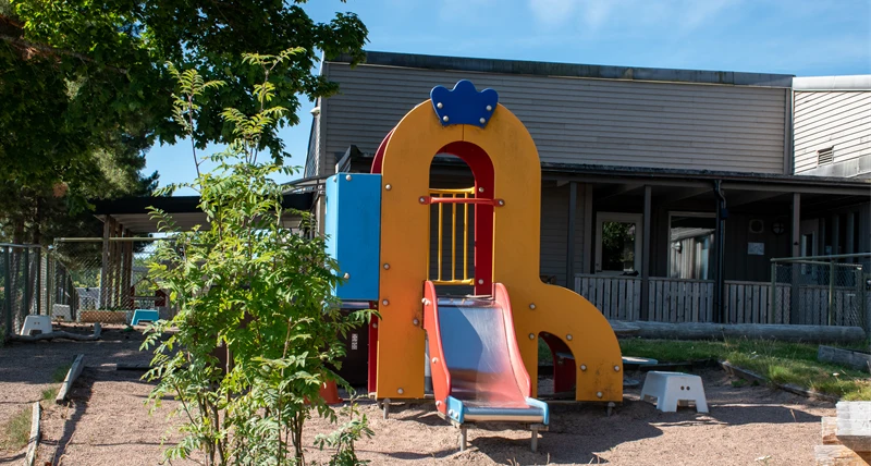 Tallåsens förskola rutschkana