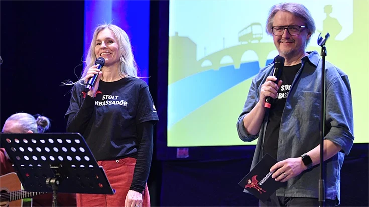 Årets ambassadörer och galans konferencierer Cecilie och Christer Nerfont.