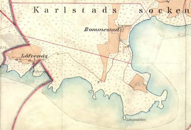 Illustration till områdesbeskrivning Bomstad