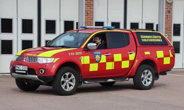 Transportbil station Munkfors. 