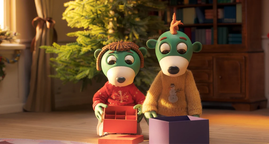 Rädda julen - två figurer