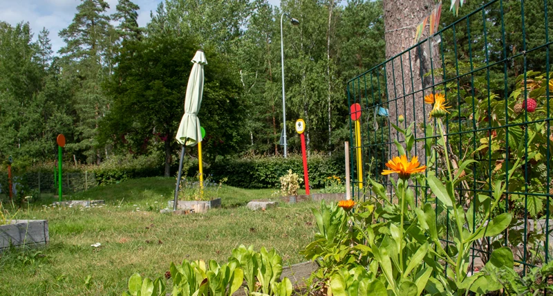 Lorensbergs förskola trädgård