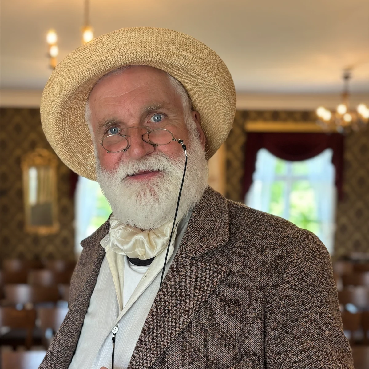 Skådespelaren Peter Sundh som Gustaf Fröding