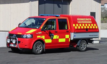 Transportbil station Grums.