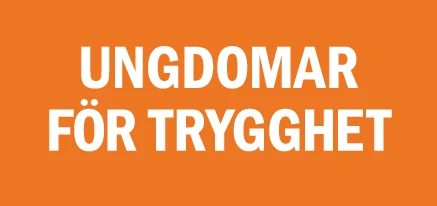 Ungdomar för trygghets logotyp, orange.
