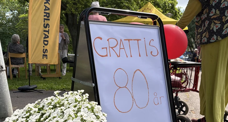 Tårtkalas skylt
